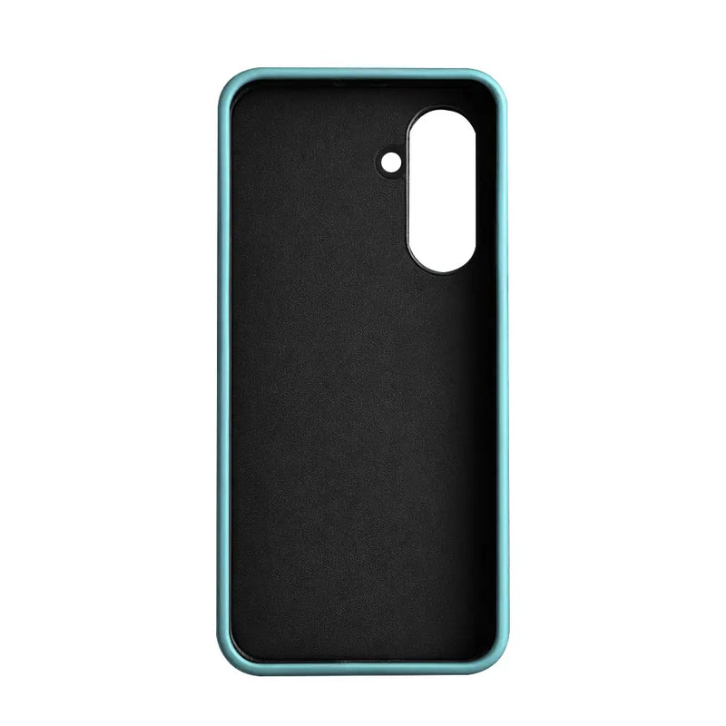 Samsung Galaxy S26 Full-Grain Premium Genuine Leather Case (Blue) + MagSafe fabric laing