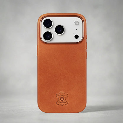 iPhone 17 pro max leather Case front