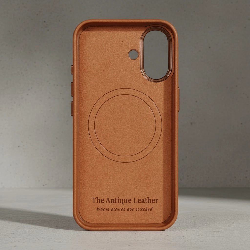 iphone 17 leather Case inside