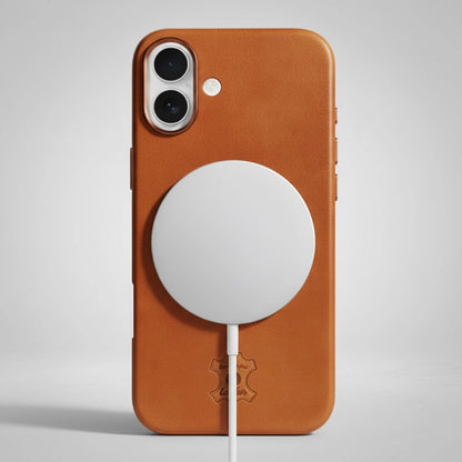 iPhone 16 plus leather case magsafe