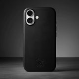 Premium iPhone 17 Leather Case balck case
