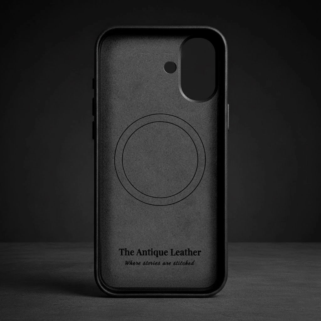 Premium iPhone 17 Leather Case fabric lining