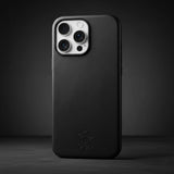 iPhone 16 pro Leather Case black color