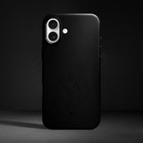 iPhone 16 Plus leather case balck color