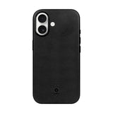 iPhone 16 leather Case black color TAL