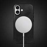 iPhone 16 leather Case Magsafe black color TAL