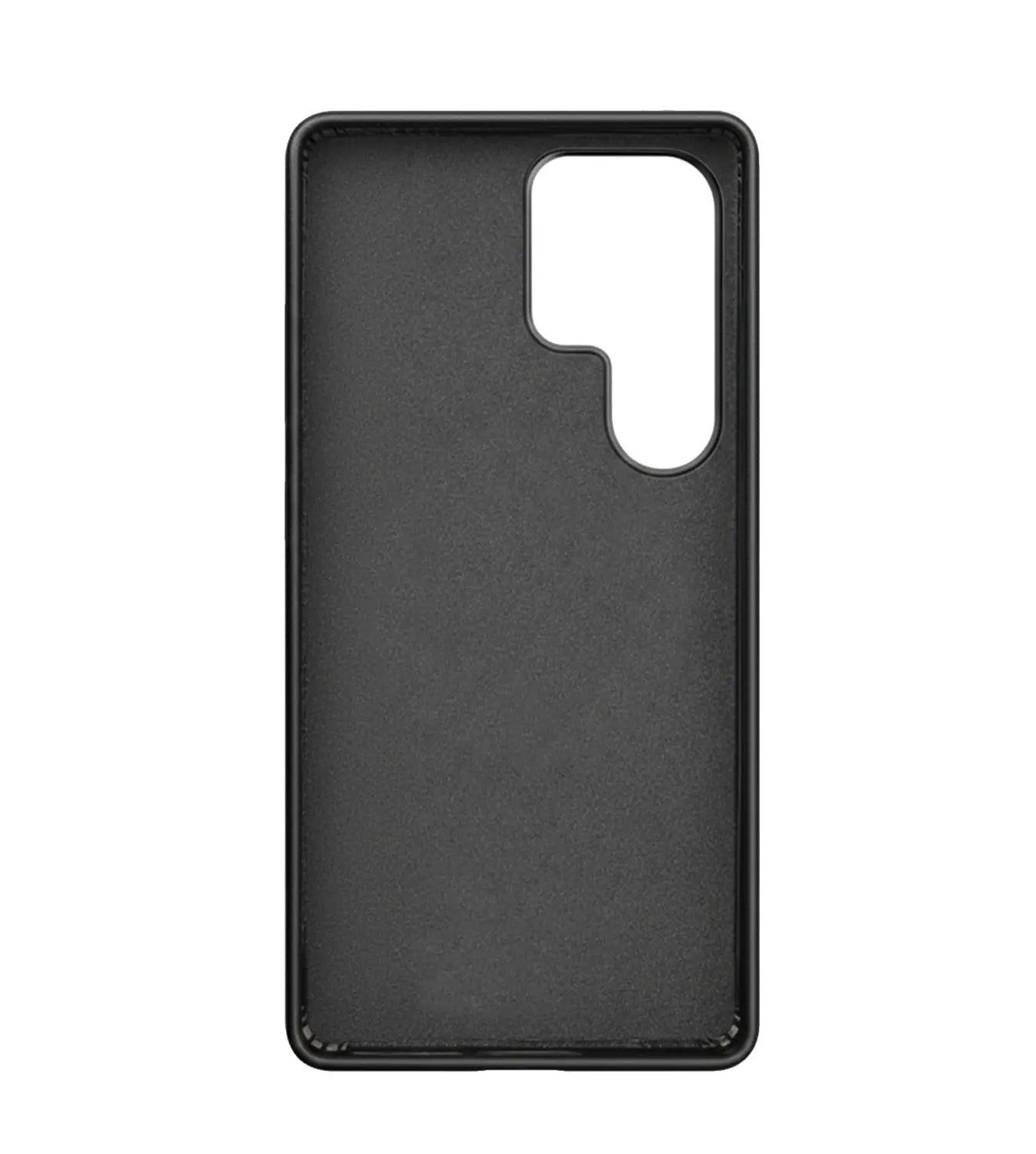 Samsung Galaxy S26 Ultra Full-Grain Oil Wax Full Wrapped Leather Case (Black) + MagSafe fabric laing