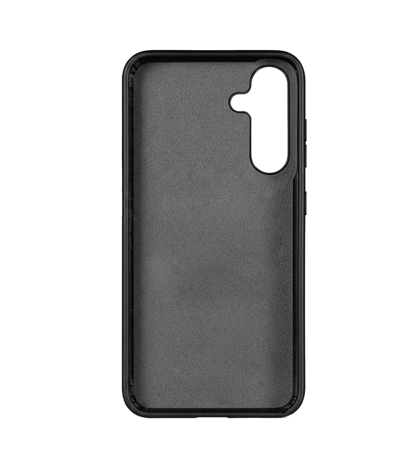 Samsung Galaxy S26 Plus Full-Grain Oil Wax Full Wrapped Leather Case (Black) + MagSafe fabric laing