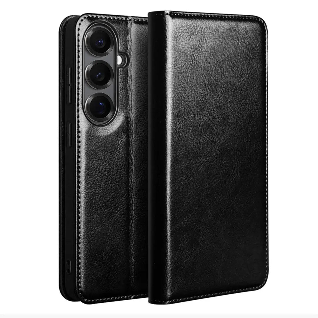 Samsung Galaxy S26 Plus Genuine Leather Wallet Case