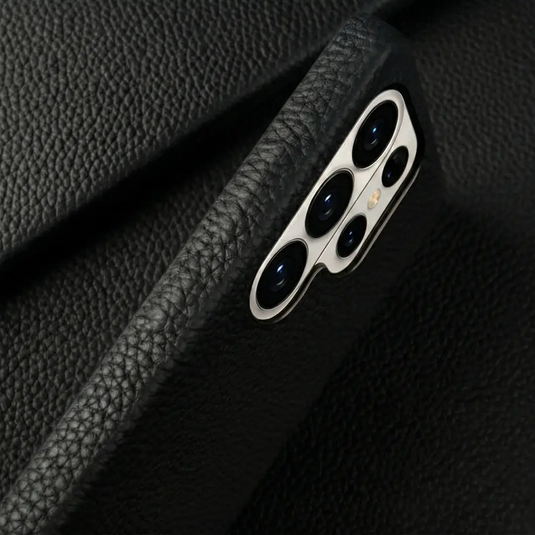 galaxy s26 ultra pebble leather case black color 5