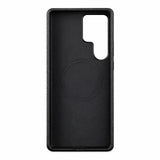 Samsung Galaxy S26 Ultra Full-Grain Premium Genuine Leather Case (Black) + MagSafe fabric laing