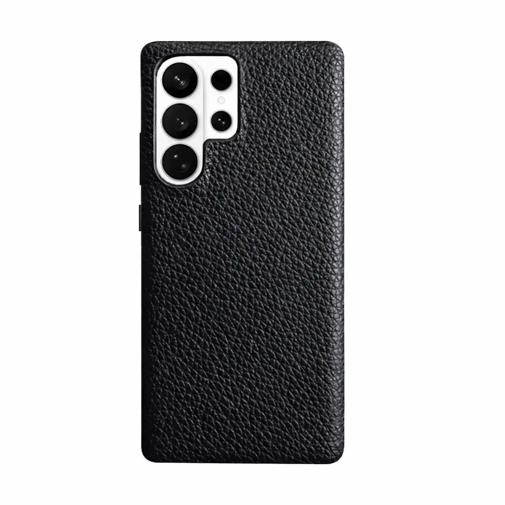 Samsung Galaxy S26 Ultra Full-Grain Premium Genuine Leather Case (Black) + MagSafe