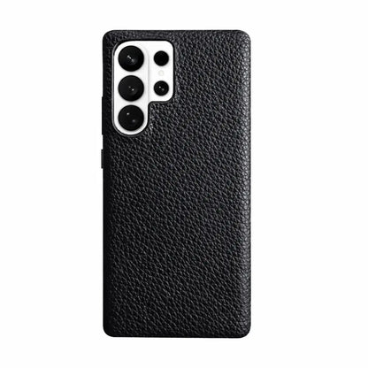 Samsung Galaxy S26 Ultra Full-Grain Premium Genuine Leather Case (Black) + MagSafe