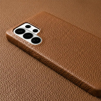 galaxy s26 ultra pebble leather case Brown color 1