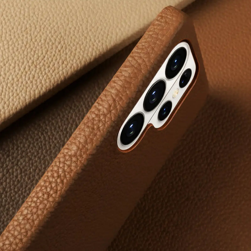 galaxy s26 ultra pebble leather case Brown color 4.1