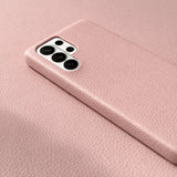 galaxy s26 ultra pebble leather case Pink color 1