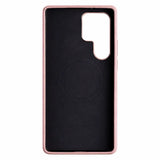 Samsung Galaxy S26 Ultra Full-Grain Premium Genuine Leather Case (Pink) + MagSafe fabric laing