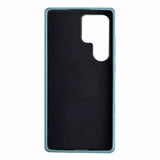 Samsung Galaxy S26 Ultra Full-Grain Premium Genuine Leather Case (Blue) + MagSafe fabric laing