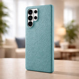 Samsung Galaxy S26 Ultra Full-Grain Premium Genuine Leather Case (Blue) + MagSafe outdoor look