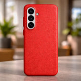 Samsung Galaxy S26 Full-Grain Premium Genuine Leather Case (Red) + MagSafe outdoor look
