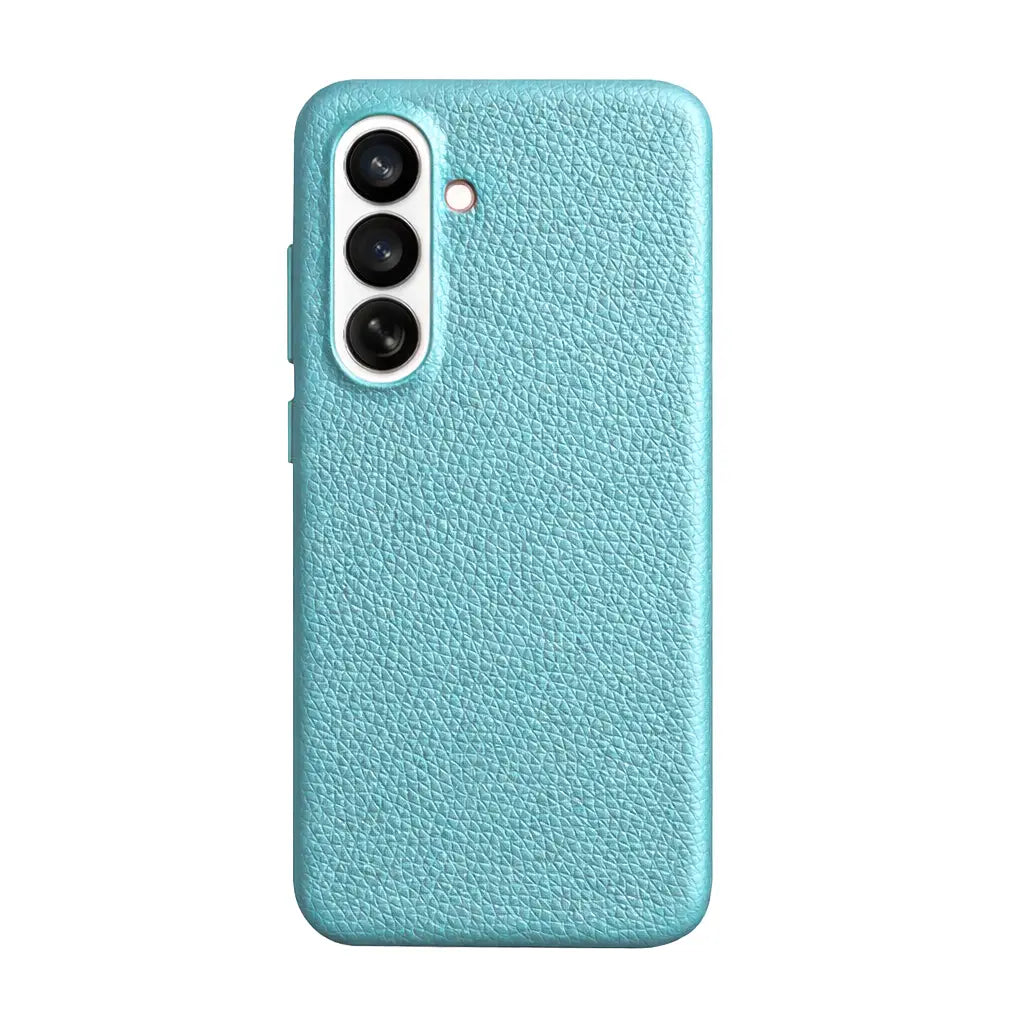 Samsung Galaxy S26 Full-Grain Premium Genuine Leather Case (Blue) + MagSafe