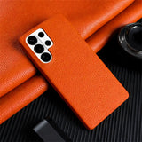 Galaxy S26 ultra pebble leather case red color camera protection 2