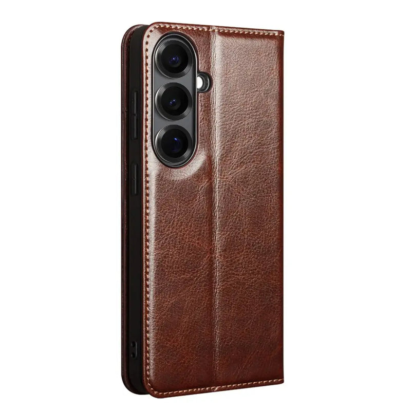 Samsung Galaxy S26 Genuine Leather Wallet Case back side