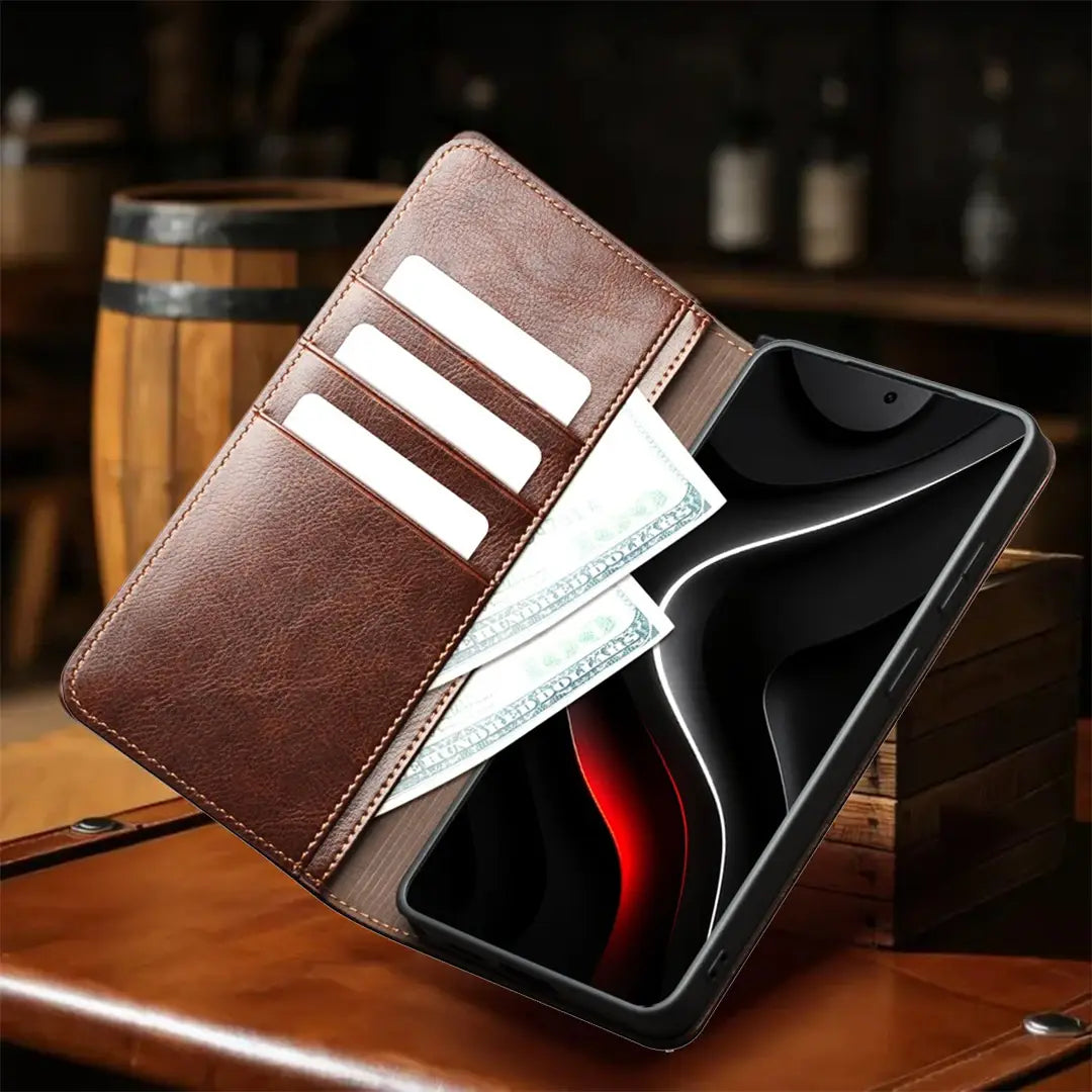 Samsung Galaxy S26 Genuine Leather Wallet Case card holder