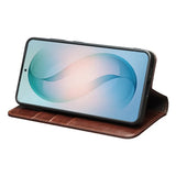 Samsung Galaxy S26 Genuine Leather Wallet Case folding