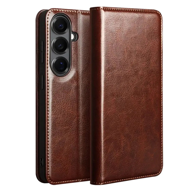 Samsung Galaxy S26 Genuine Leather Wallet Case front image
