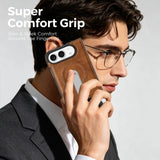 iPhone Duo | Leather Magnetic Stand Case - Brown