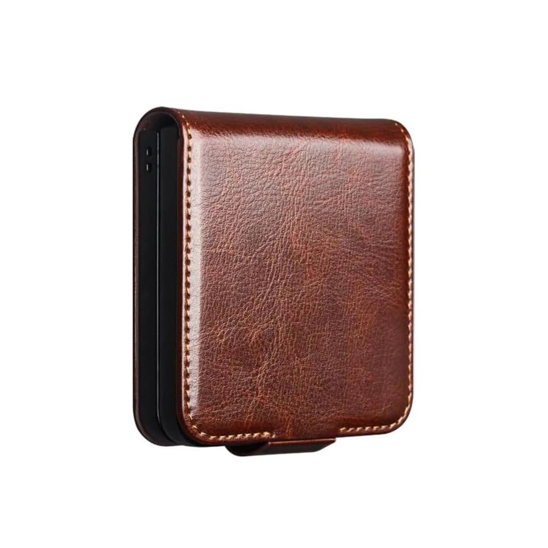 Galaxy Z Flip8 | Business Card Slot Cover -Brown