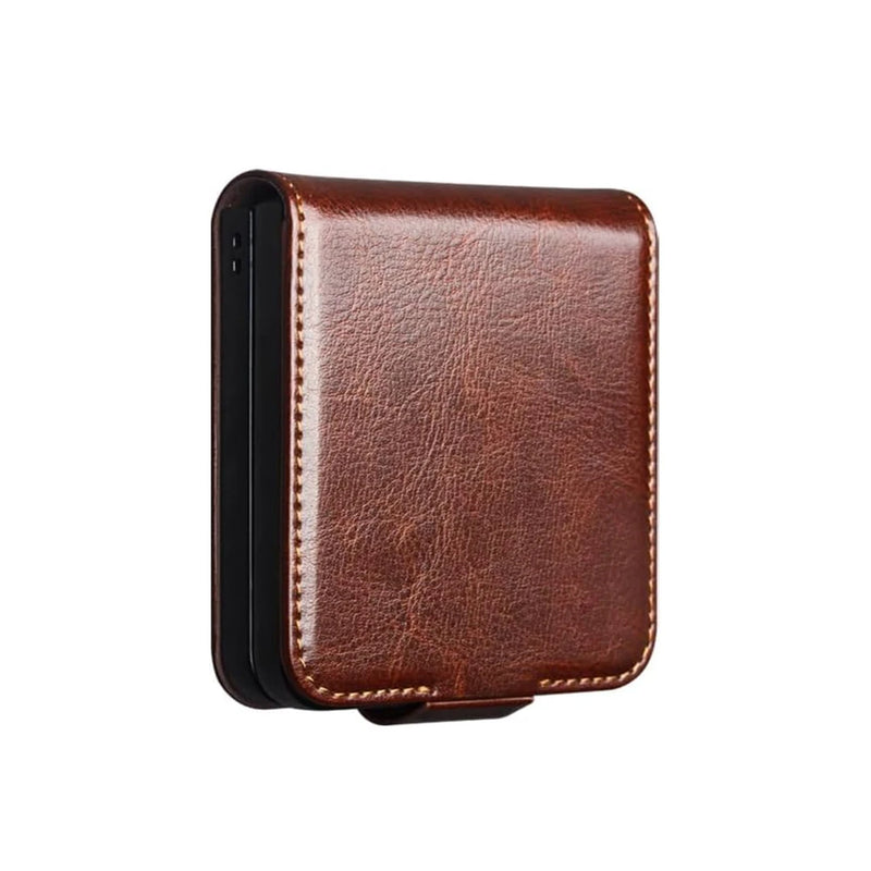 Galaxy Z Flip8 | Business Card Slot Cover -Brown