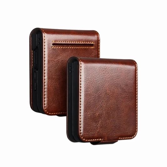 Galaxy Z Flip8 | Business Card Slot Cover -Brown
