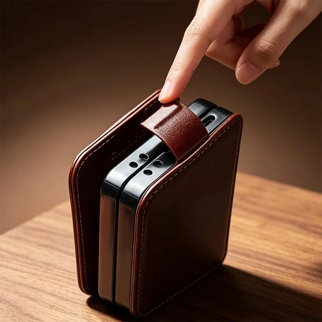 Galaxy Z Flip8 | Business Card Slot Cover -Brown