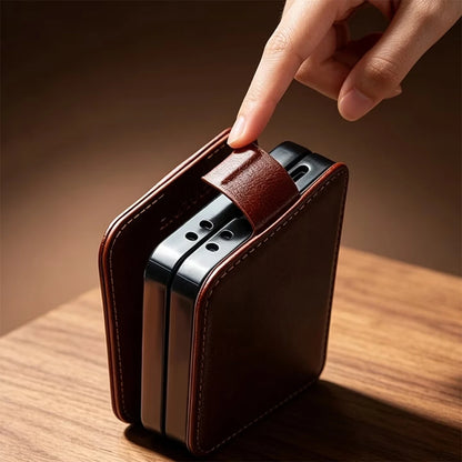 Galaxy Z Flip8 | Business Card Slot Cover -Brown