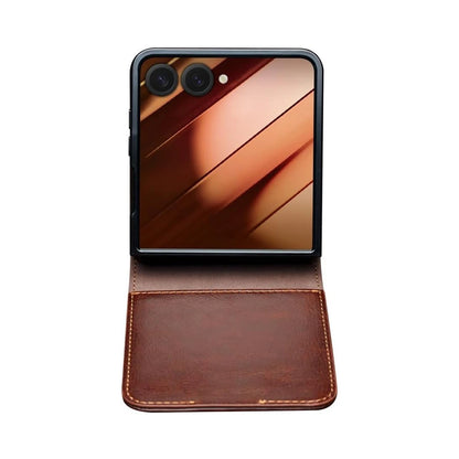 Galaxy Z Flip8 | Business Card Slot Cover -Brown