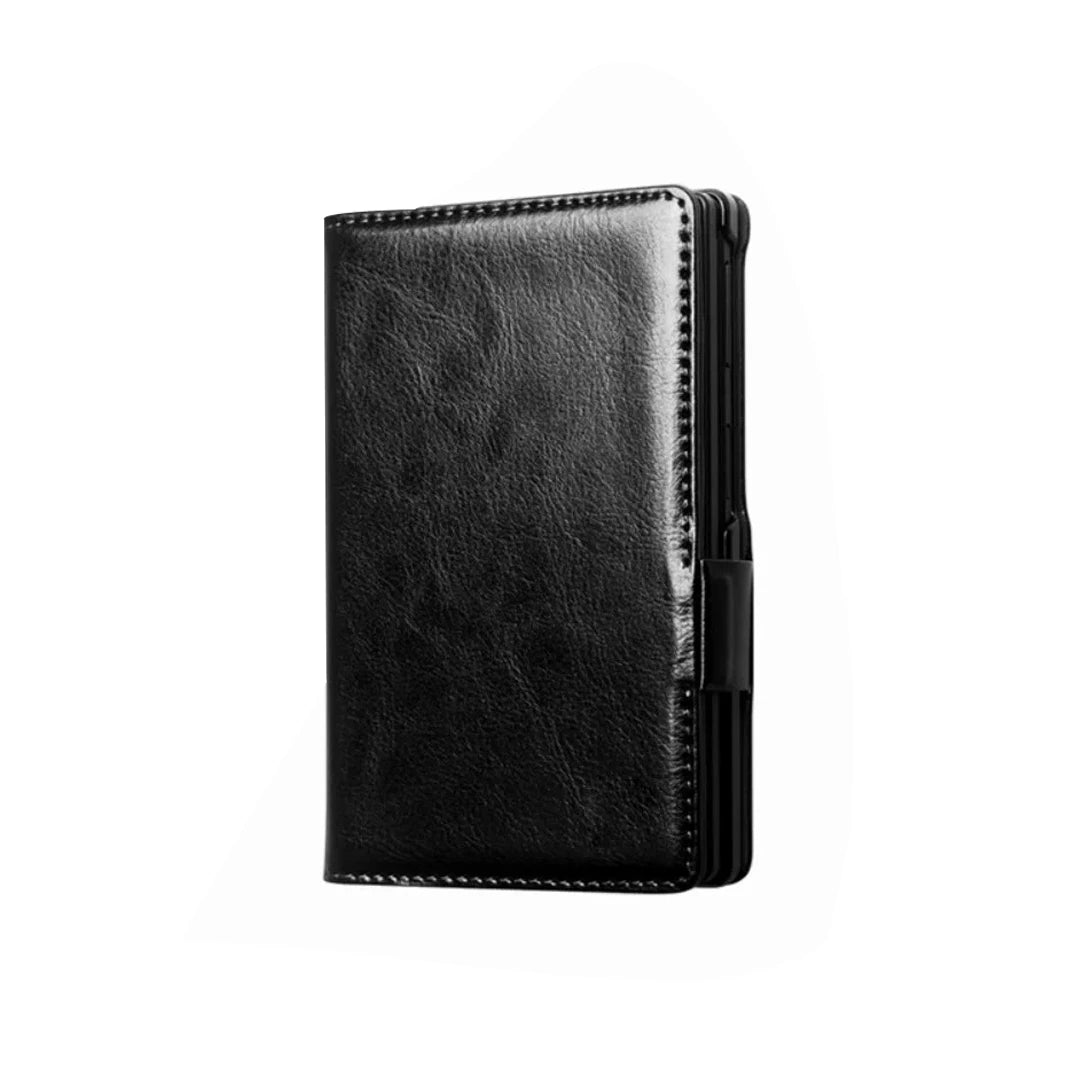 Galaxy Z Fold8 | Genuine Leather Wallet Case - Black