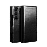 Galaxy Z Fold8 Ultra | Genuine Leather Wallet Case - Black