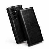 Galaxy Z Fold8 Ultra | Genuine Leather Wallet Case - Black