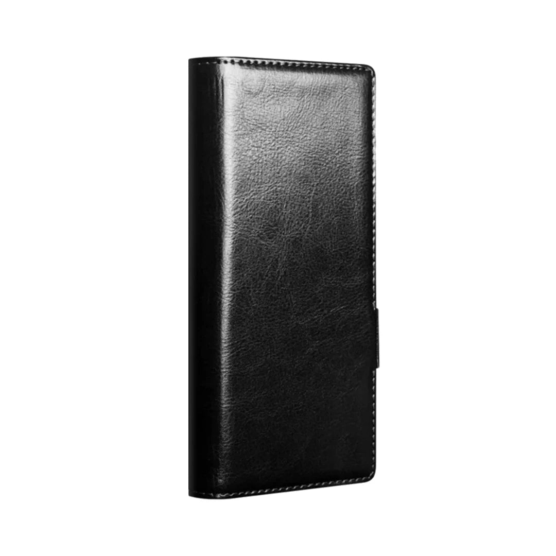 Galaxy Z Fold8 Ultra | Genuine Leather Wallet Case - Black