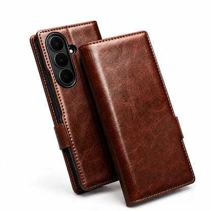 Galaxy Z Fold8 Ultra | Genuine Leather Wallet Case - Brown
