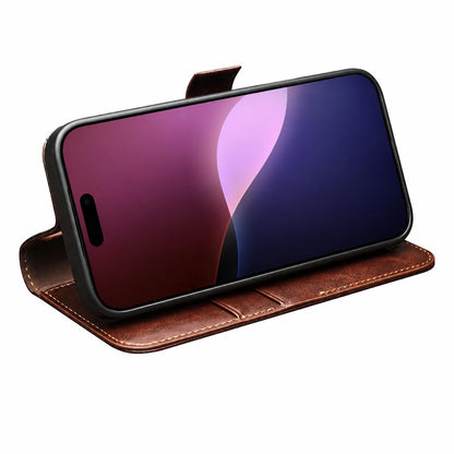 iPhone 18 Pro Max | Genuine Leather Wallet Case